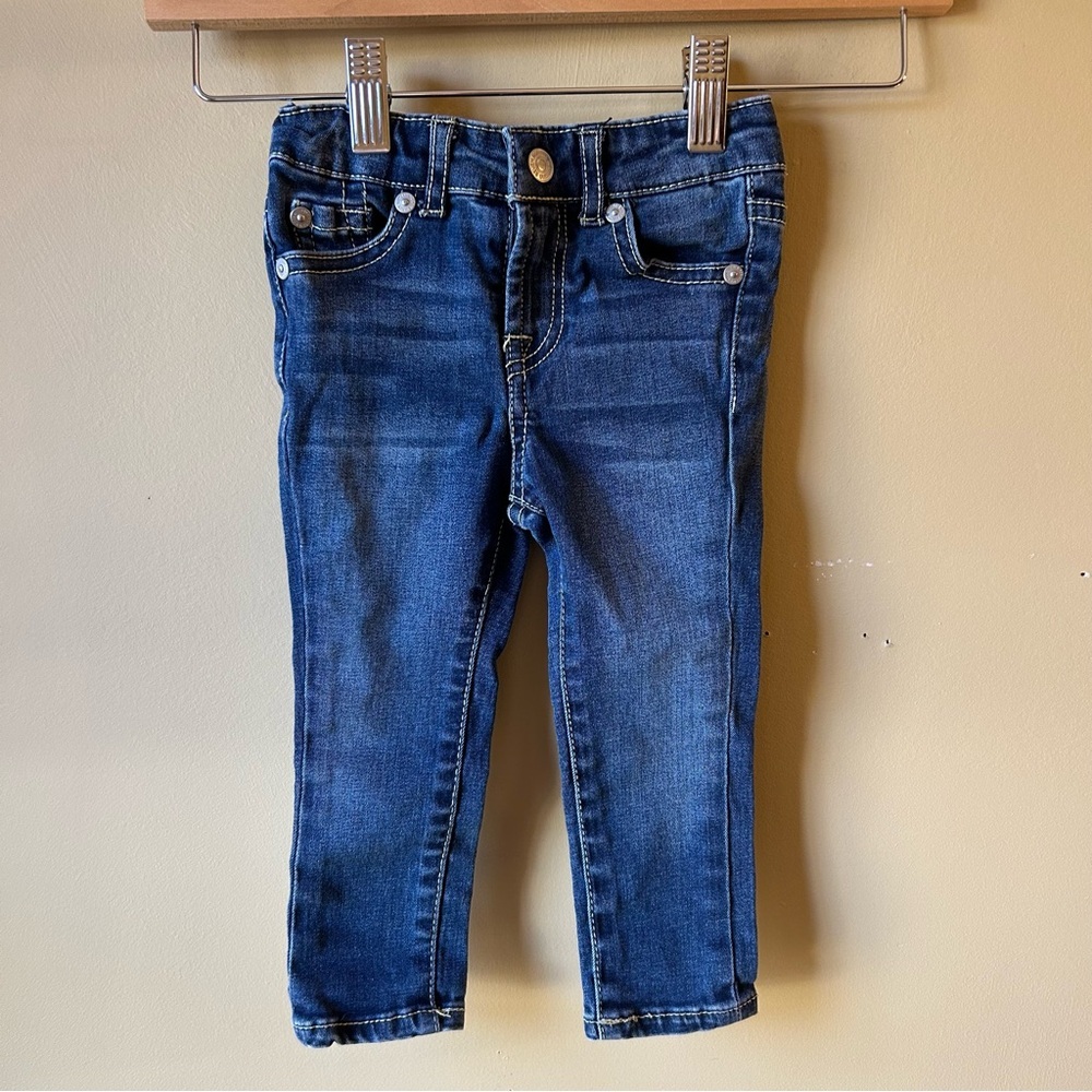 7 For All Mankind Girl's Skinny Jeans Denim Toddler Baby Bottoms Size 18M
